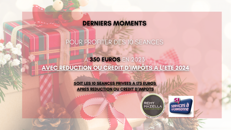 Carte cadeau, cours privé sport sur Toulon, Hyères et La Seyne 350 euros les 10 cours